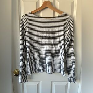 Brandy Melville St. George Catalina Navy and Cream Striped Top